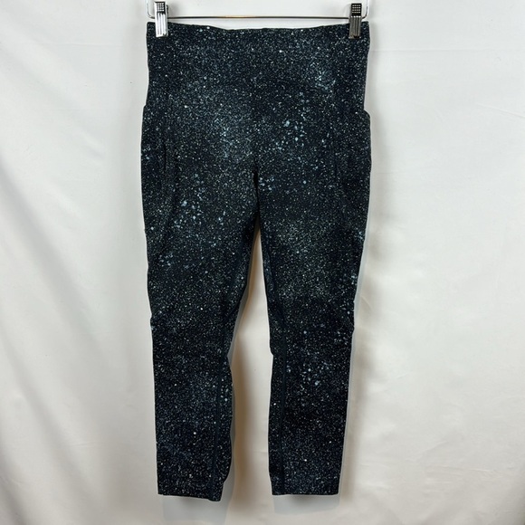 Lululemon Lead the Pack Crop‎ 23" Mineralize Multi Black Blue Leggins Size 6 - Picture 5 of 14